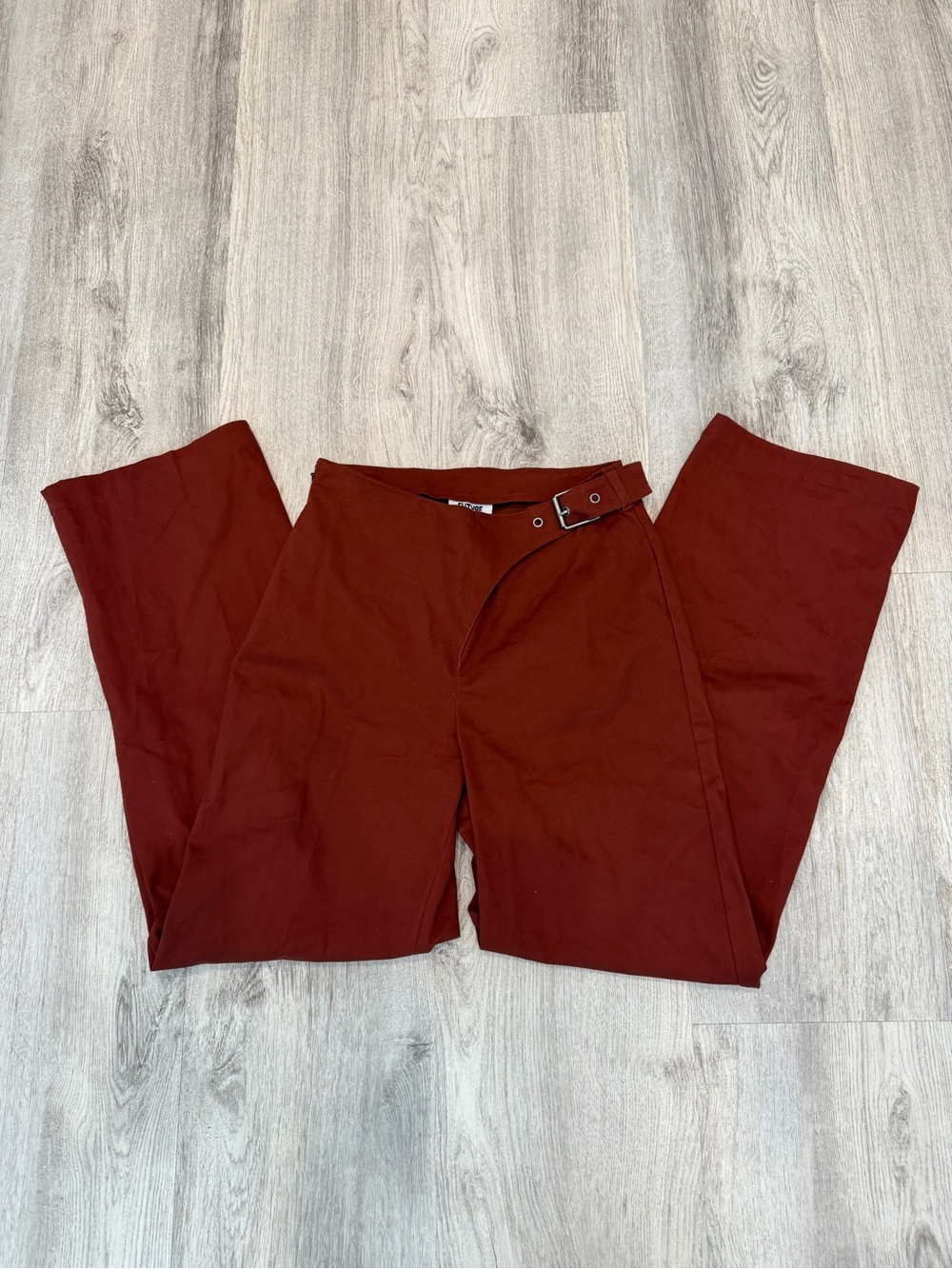 Future Collective Reese Blutstein Brown Wrap Waist Pants Size 0